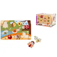 Eichhorn: Drevené zvieracie puzzle s úchytkami v rôznych variantoch 1ks - Simba Toys