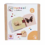 Eichhorn: Montessori drevená obrázková kniha o zvieratách – Spoznaj zvieratá s prírodnými obrázkami - Simba Toys