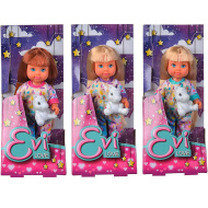 Evi Love: Bábika Évi v pyžame s jednorožcom v rôznych prevedeniach - Simba Toys