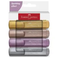 Faber-Castell: 1546 Metál 4-dielna sada zvýrazňovačov