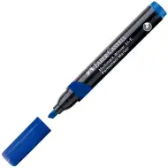Faber-Castell: Permanentný marker modrý alkoholový fix s rezaným hrotom