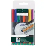 Faber-Castell: Sada alkoholových popisovačov Multimark F 0,6 mm – 8 ks