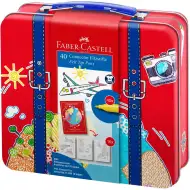 Faber Castell: Sada fixiek Connector, 40 ks v malej kufríku