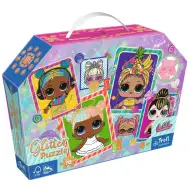 Farebné L.O.L bábiky 70ks glitter puzzle - Trefl