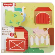 Fisher-Price: Wood drevená farma na rozvoj zručností - Mattel