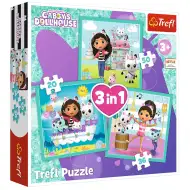 Gabi bábikár: Aktivity 3 v 1 puzzle - Trefl