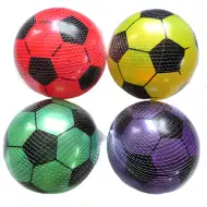 Gumová lopta s futbalovým vzorom 23 cm v rôznych farbách