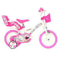 Hello Kitty ružovo-biely bicykel, veľkosť 12 - Dino Bikes