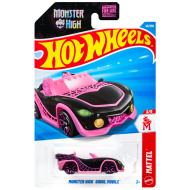 Hot Wheels: Monster High Ghoul Mobile čierne autíčko 1/64 - Mattel