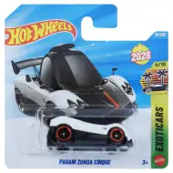 Hot Wheels: Pagani Zonda Cinque biele autíčko 1/64 - Mattel