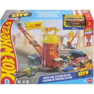 Hot Wheels: Požiarnická veža dráhová súprava - Mattel