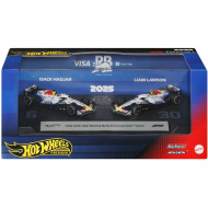 Hot Wheels Premium F1 Racing Bulls dvojdielna sada autíčok 1:64 – Liam Lawson #30 a Isack Hadjar #6 – Mattel