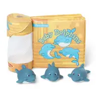 Hračka do kúpeľa: Vodotesná kniha, bábätká delfíny - Melissa &amp; Doug
