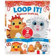 Hrkni! Zvieratá na farme, kreatív sada na výrobu bábok - Melissa &amp; Doug