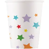 Hviezdičkový papierový pohár, 8-dielna sada, 200 ml