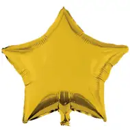 Hviezdicový fóliový balón – zlatý 46 cm