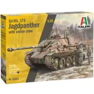 Italeri 1/35 Sd.Kfz.173 Jagdpanther tank s posádkou v zimnej uniforme model