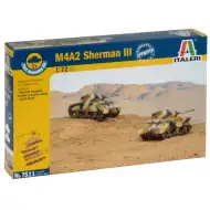 Italeri 1/72 M4A2 Sherman III tank 2-dielna modelová sada