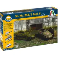 Italeri 1/72 Sd. Kfz. 251/1 Ausf. C polopásový obrnený transportér 2-dielna modelová súprava