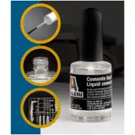 Italeri štetec lepidlo na modely 15ml - s hrubým štetcom