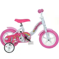 Jednorožec ružovo-biely detský bicykel vo veľkosti 10 - Dino bikes bicykel