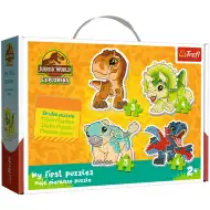 Jurský svet: Roztomilé dinosaury - Prvé Baby puzzle 3-4-5-6 dielikov - Trefl