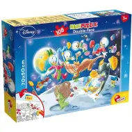 Káčerovo: Donald vo vesmíre 2 v 1 108-dielne puzzle a omaľovánka 70x50 cm - Lisciani