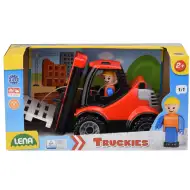 LENA: Truckies Vysokozdvižný vozík s paletami a boxmi 22 cm