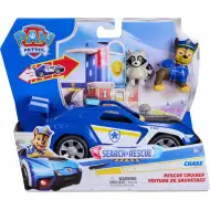 Labková patrola: Search &amp; Rescue autíčko Chase s figúrkou na spätné natiahnutie - Spin Master