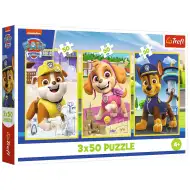 Labková patrola naši psíkovia 3x50 ks puzzle - Trefl