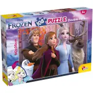 Ľadové kráľovstvo 2 2 v 1 108-dielne puzzle a omaľovánka 50x35 cm - Lisciani