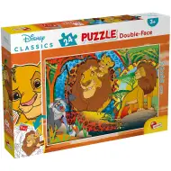 Leví kráľ 2 v 1, 24-dielne puzzle a omaľovánka 50x35 cm - Lisciani