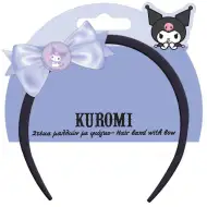 Luna: Čelenka do vlasov s mašľou a vzorom Kuromi