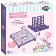 Luna: Hello Kitty 2 v 1 spoločenská hra – Štyri v rade a Hady a rebríky