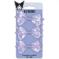 Luna: Kuromi 3-dielna sada mašľových sponiek do vlasov
