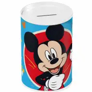 Luna: Mickey Mouse valcová kovová pokladnička 10x15cm