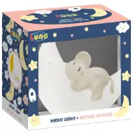 Luna: Spiaci slon na mesiaci nočná lampa