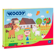 Magnetická skladačka v krabičke - Farma - Woodyland