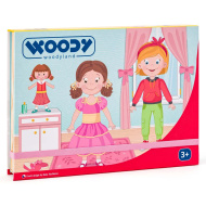 Magnetické puzzle v krabici - Módny salón - Woodyland