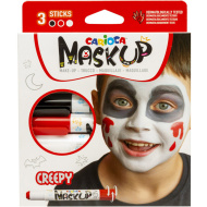 Maskup: Halloween sada na maľovanie tváre s tromi farbami - Carioca