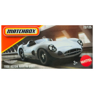 Matchbox: 1956 Aston Martin DBR1 autíčko 1:64 v sivej papierovej krabičke – Mattel