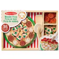 Melissa &amp; Doug: Drevená pizza párty hracia súprava – Spin Master