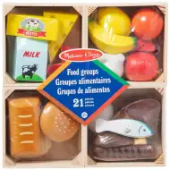 Melissa &amp; Doug: Potraviny v debničkách, drevená herná súprava – Spin Master