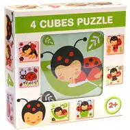 Rozprávkové kocky "Lienka" 2x2