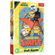 Mimoni 3 Usmej sa! Puzzle s 100 dielikmi - Trefl
