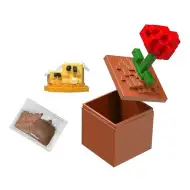 Minecraft Reveal minifigúrka v úložnom boxe – Vlčí mak – Mattel