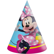 Minnie Mouse party klobúky, 6-dielna sada