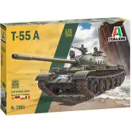 Model tanku T-55A od Italeri v mierke 1/72