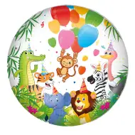 Narodeninový fóliový balón – Veselý zvierací motív 46 cm