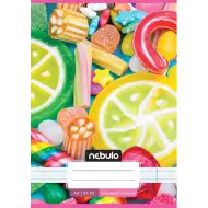 Nebulo: Candy vzorovaný linajkový zošit pre 4. ročník A/5 21-32